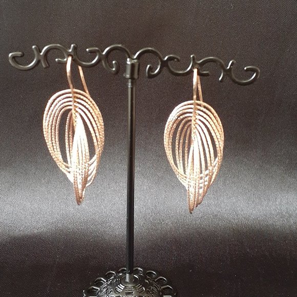 Sterling with Gold Overlay  Earrings - Picture 5 of 10